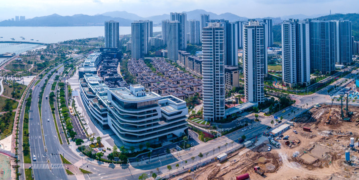 珠海香洲区半岛城市房产全景