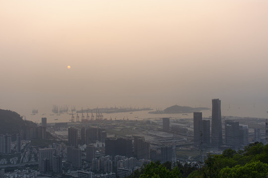 港湾日落