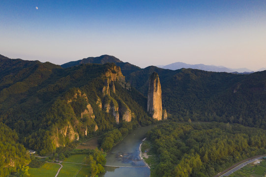 航拍仙都风景区