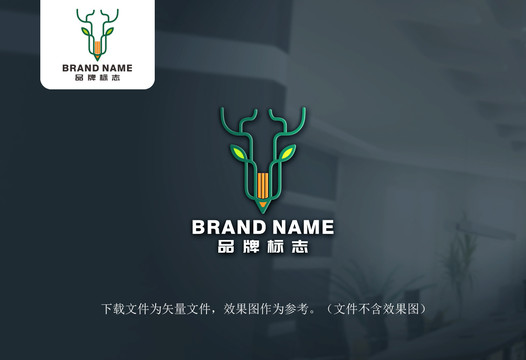 小鹿美术logo