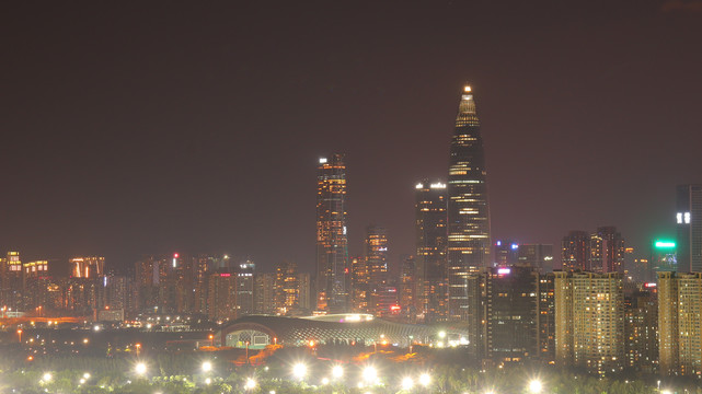 深圳科技园建筑沙河西路夜景