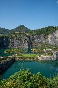 深秋的重庆渝北矿山公园