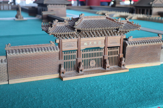 古代建筑模型孔庙模型