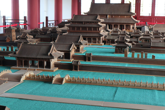 古代建筑模型孔庙模型