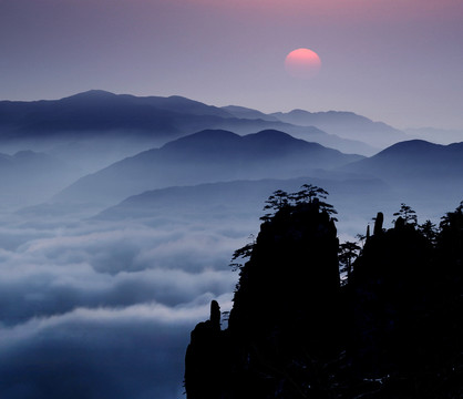 黄山日出