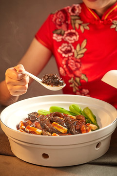 葱烧黄玉参