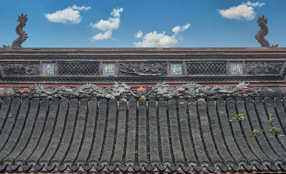 中式古建筑特写