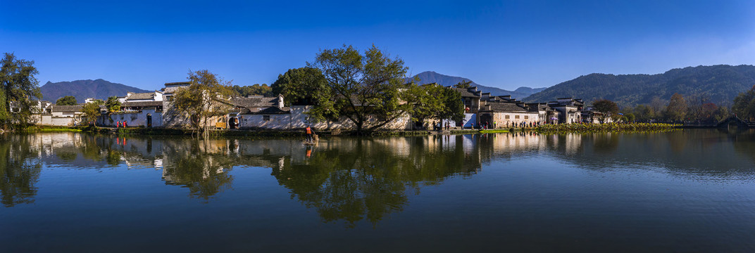 安徽宏村风光全景大图