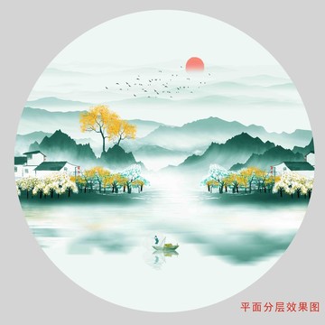 禅意山水画