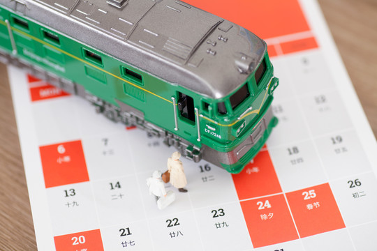 火车模型和出行的乘客模型