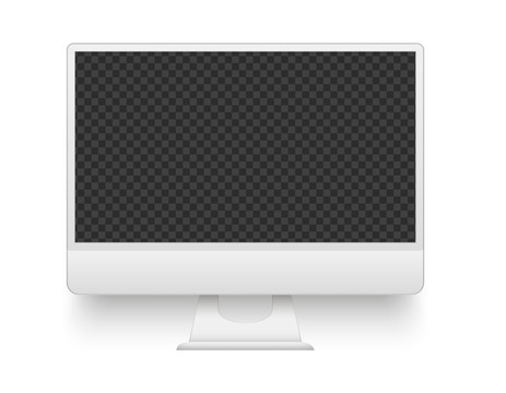 白色电脑创意设计插图