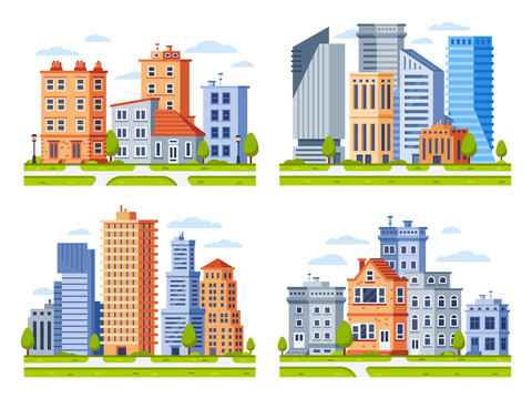四种城市建筑模型创意设计插图