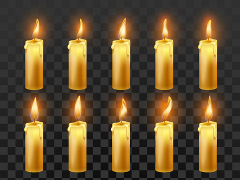 蜡烛融化温暖火焰元素
