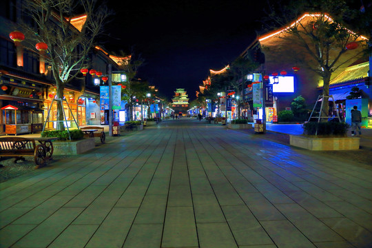 海坛古城夜景