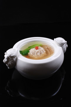 松茸狮子头