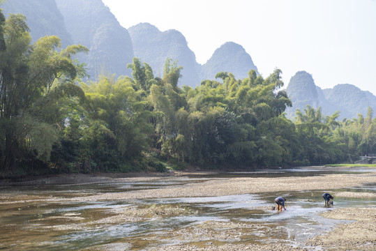 河流自然山水风景