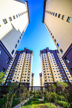 新中式小区住宅建筑高端住区实景