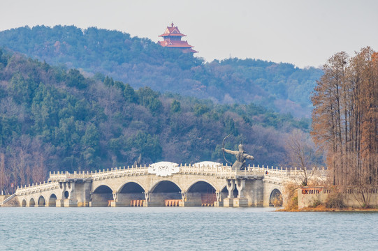 湖北武汉城市天际线风光