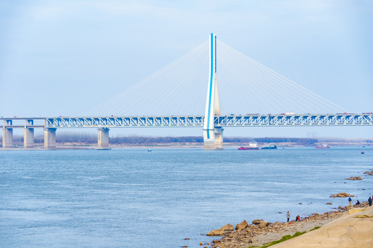 湖北武汉城市天际线风光