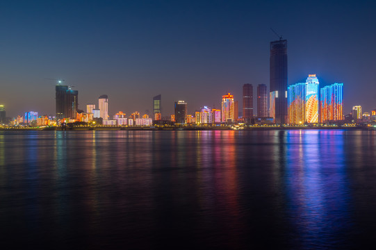 湖北武汉城市天际线风光
