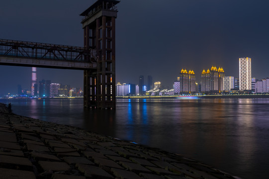 湖北武汉城市天际线风光