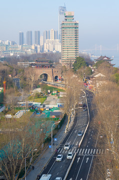 湖北武汉城市天际线风光