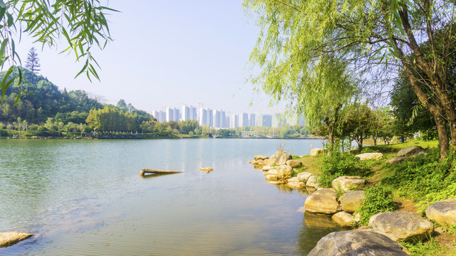 尖山湖风景