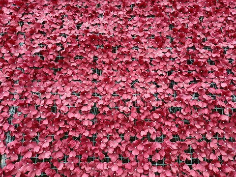 仿真鲜花背景墙