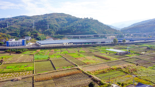 溪城秋天田野