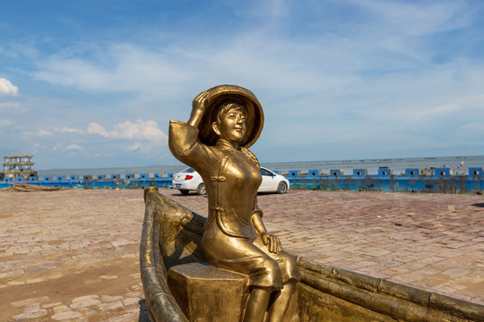 防城港簕山古渔村雕塑