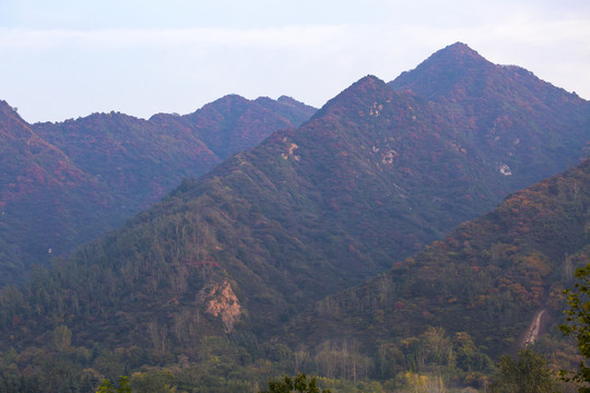 秦岭山秋景