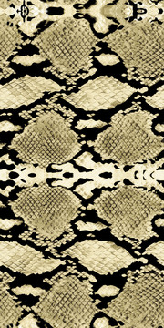 蛇皮纹印花图