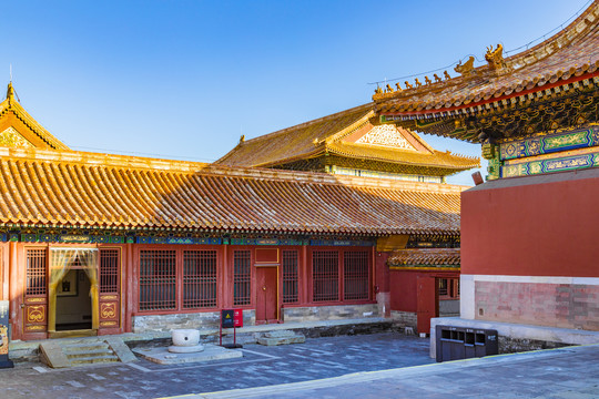 中国北京故宫博物院秋季风光