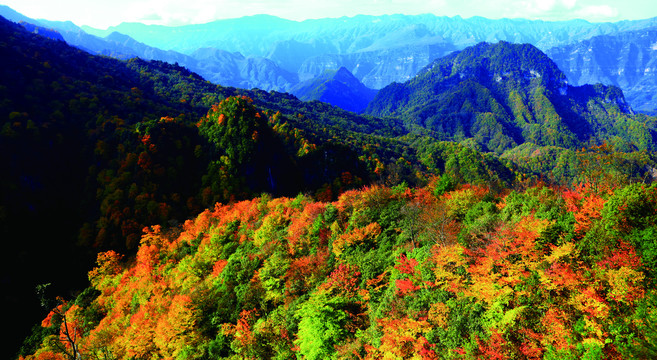 南江光雾山景区九角山