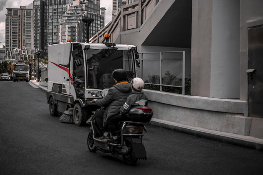 上海浦西街景