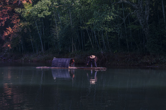 江南水乡秋景