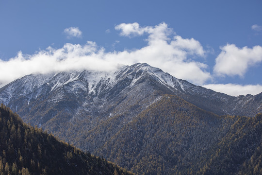 川西四姑娘山景区雪山