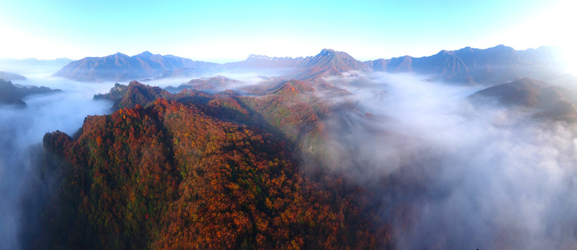 航拍光雾山