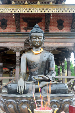 成都蔚然花海尼泊尔神庙佛像