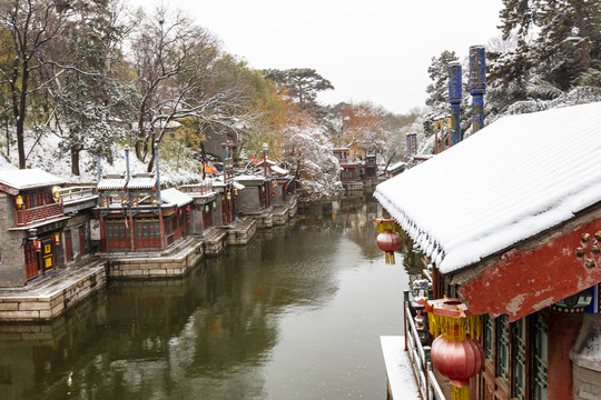 颐和园雪景