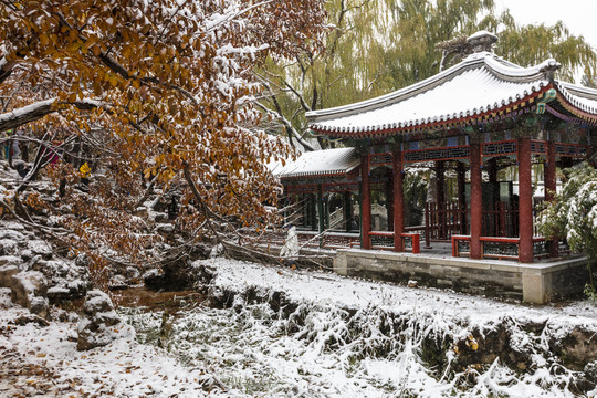 颐和园雪景