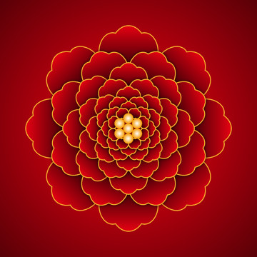 喜庆牡丹