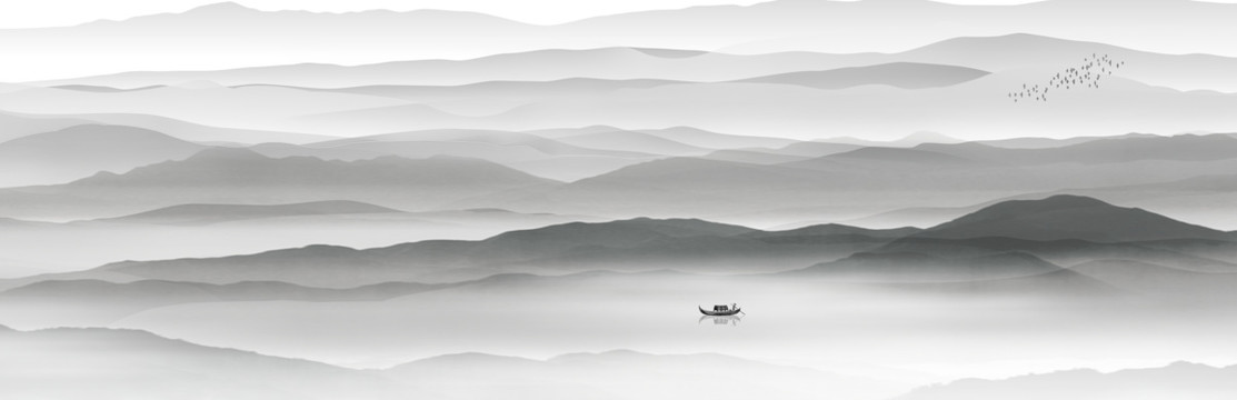 水墨山水画