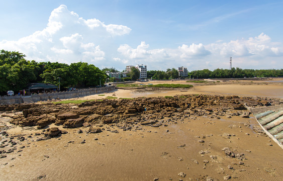 防城港簕山古渔村海景