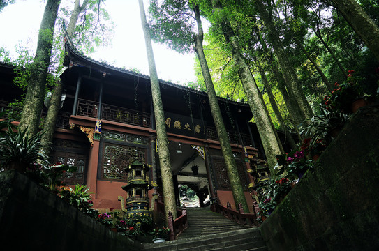 青城山建福宫内景