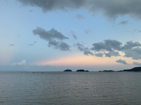 海边夕阳