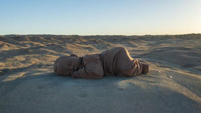 瓜州大地之子航拍俯拍