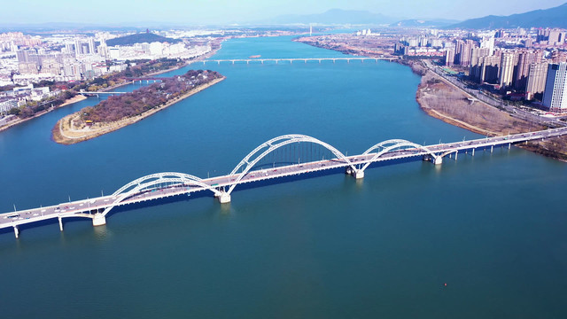 江西吉安地标性建筑吉安大桥