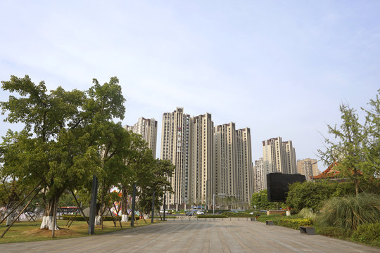 成都锦城湖公园广场