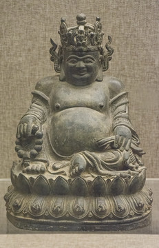 明代弥勒佛坐像